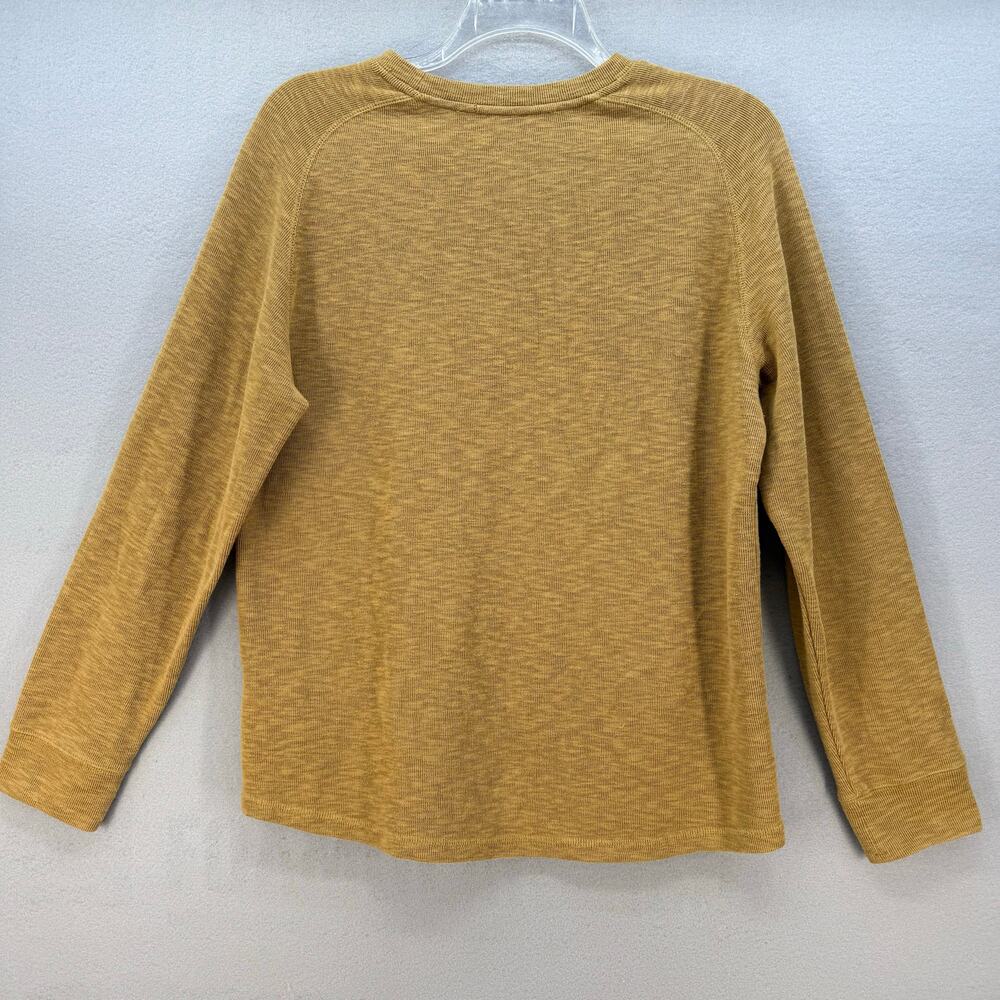 Eddie Bauer Top Women's L Gold Crew Neck Long Sleeve Casual Hiking Athleisure - Picture 2 of 8